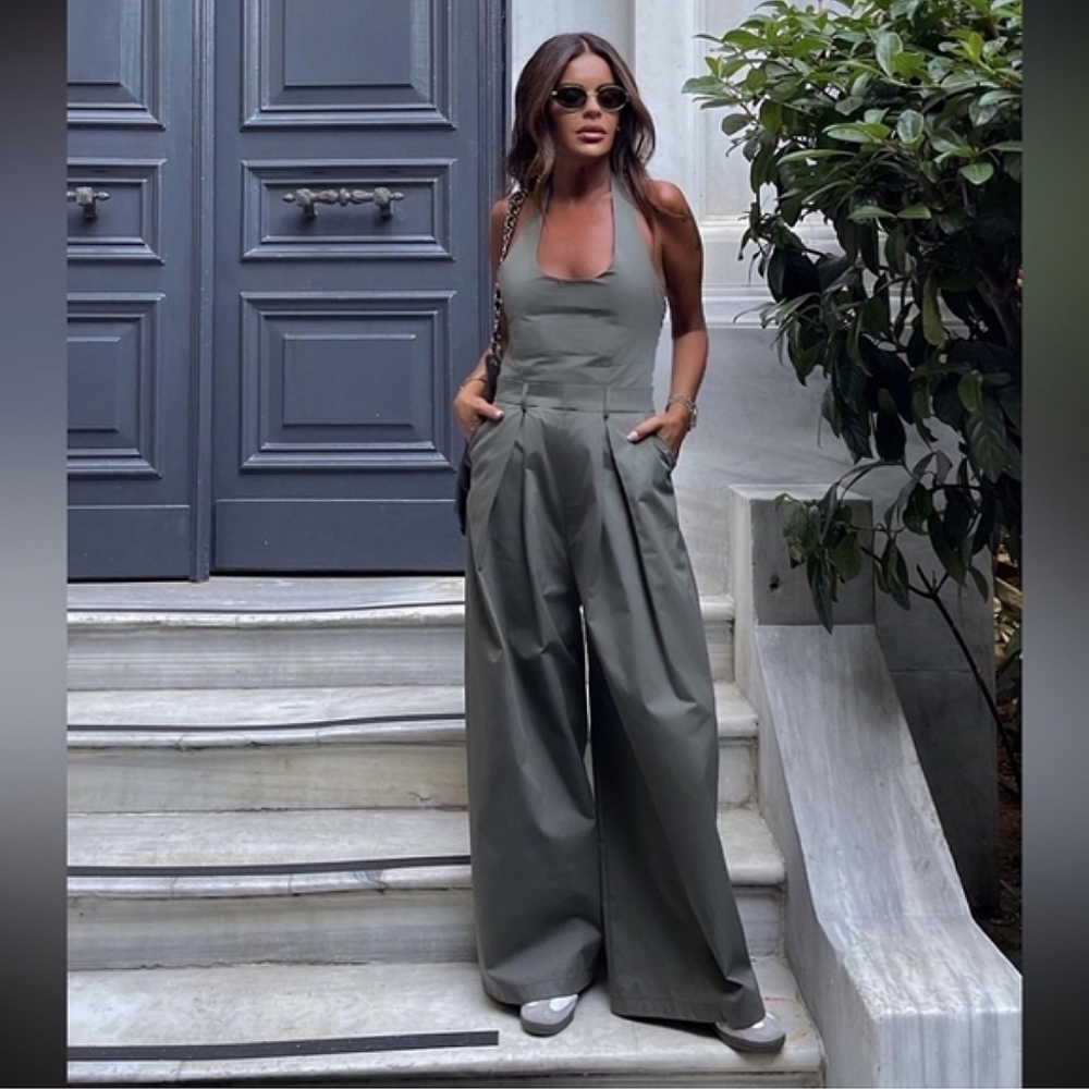 ZARA *  WIDE JUMPSUIT NWT Size XS S M - Picture 10 of 14
